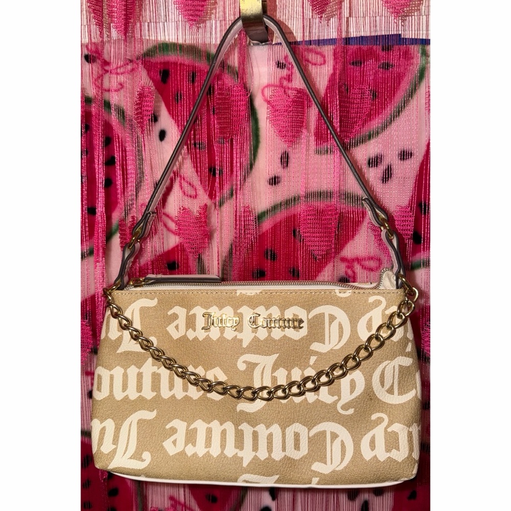 🤍🤎 Juicy Couture Shoulder Bag with Chain Detail